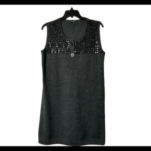 #133 MASSIMO DUTTI Gray wool blend dress